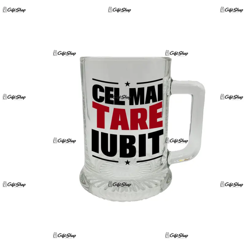 Cel mai tare iubit, halba cu mesaj